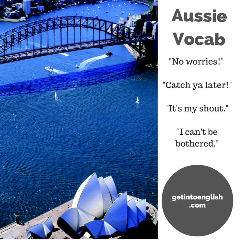 Aussie vocab phrases & words