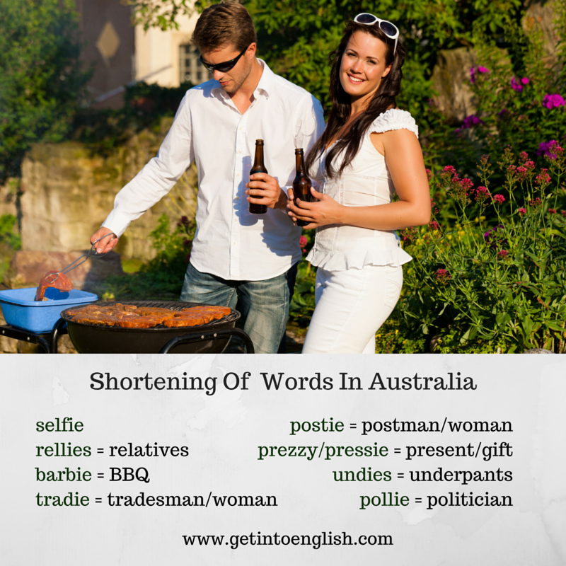 Shortening Of Words In Australia
